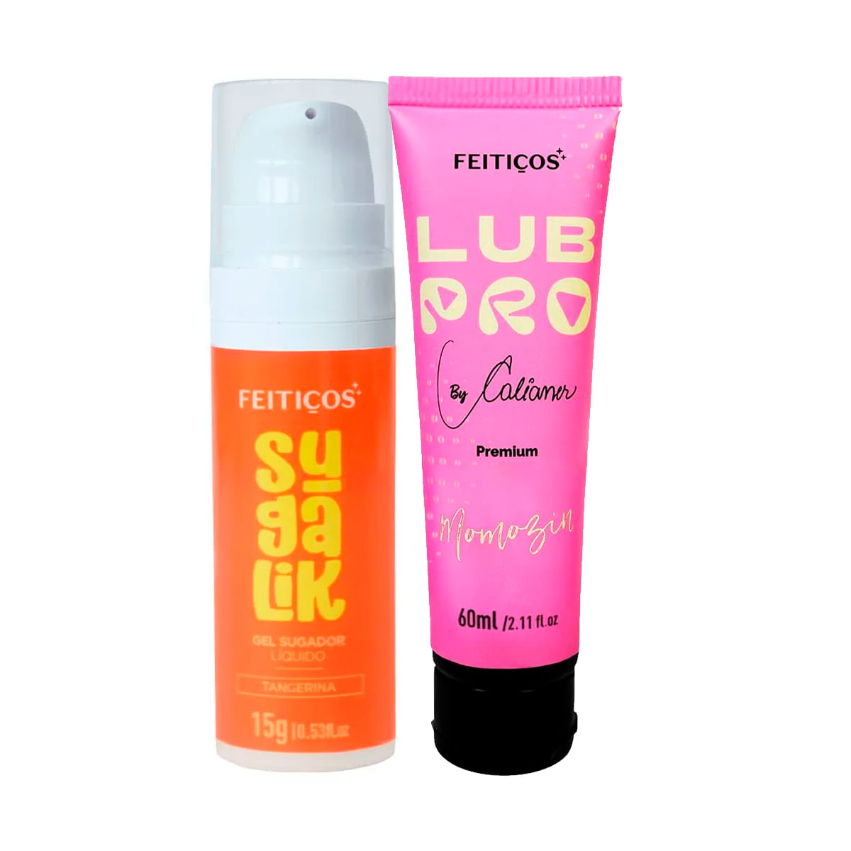 Duplinha com Sugalik Sugador Líquido e LubPro Momozin Lubrificante