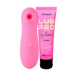 Duplinha com Woman Suction Estimulador de Clitóris e LubPro Momozin
