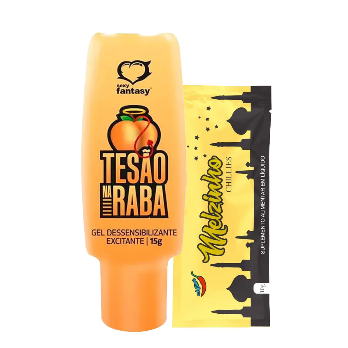 Duplinha com Tesão na Raba Gel Dessensibilizante e Excitante e Melzinho Árabe