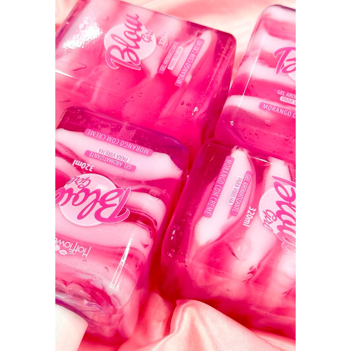 Blow Girl Gel Aromatizante Beijável Para Virilha 320ml Hot Flowers