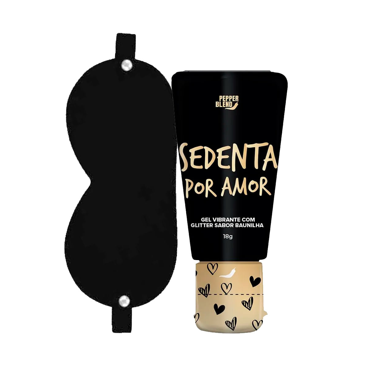 Duplinha com Venda em Couro e Sedenta por Amor Vibrador Líquido