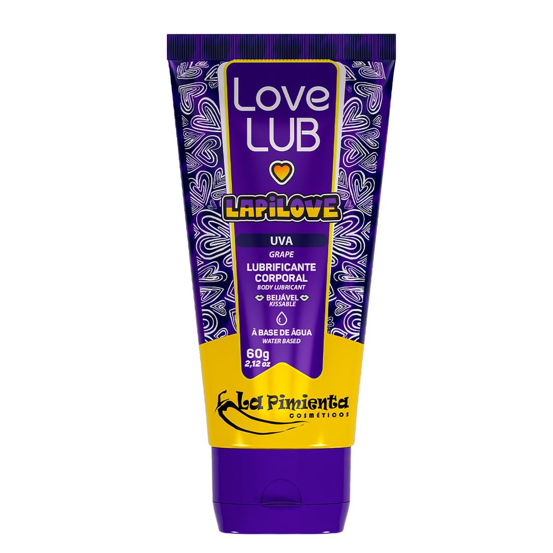 Love Lub LapiLove Lubrificante Corporal Beijável 60g La Pimienta UVA
