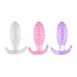 Plug Anal Cônico com Textura de Bolinhas 12X4CM Sexy Import