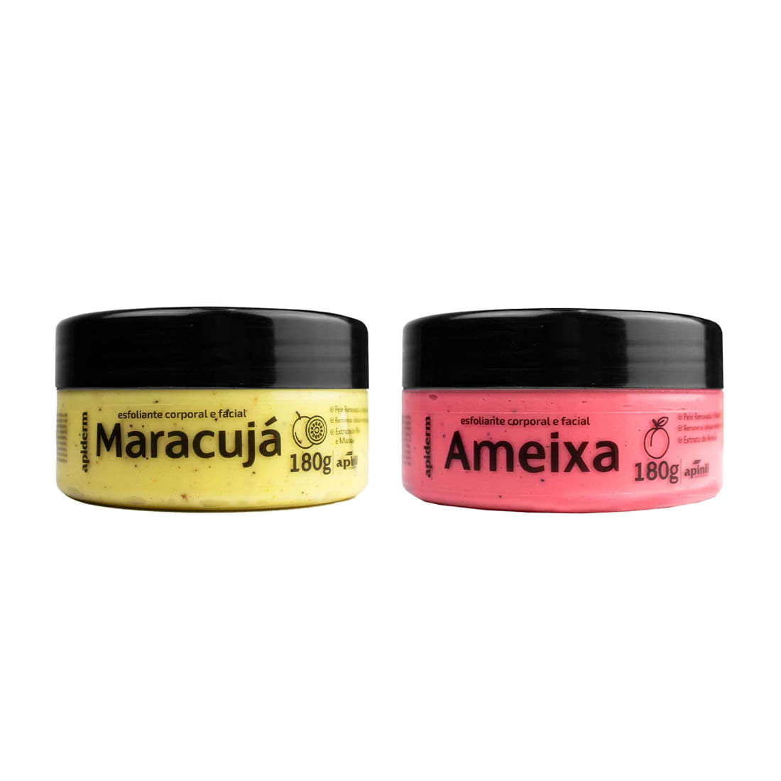 Esfoliante Corporal e Facial com Extrato de Frutas 180g Apinil