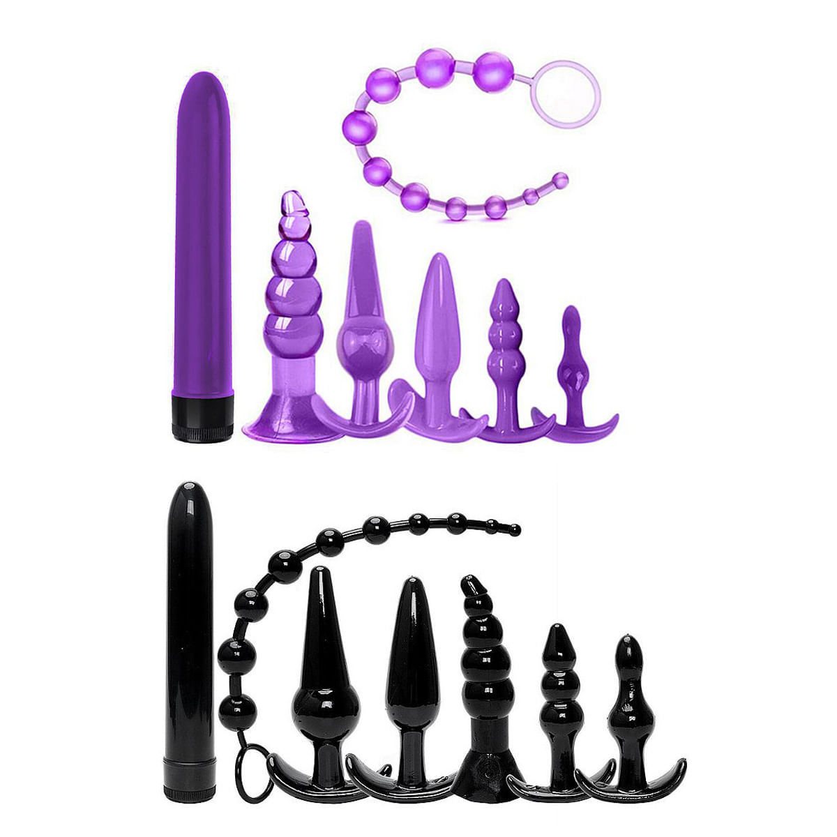 Kit com 1 Personal e 6 Plug Anal Sexy Import