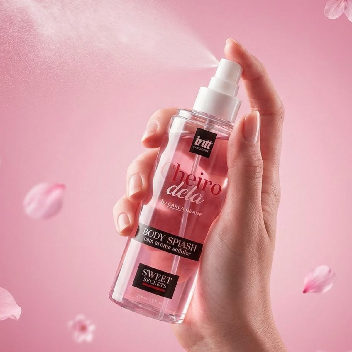 Cheiro Dela Body Splash com Aroma Sedutor Linha Sweet Secrets By Carla Geane 230ml Intt