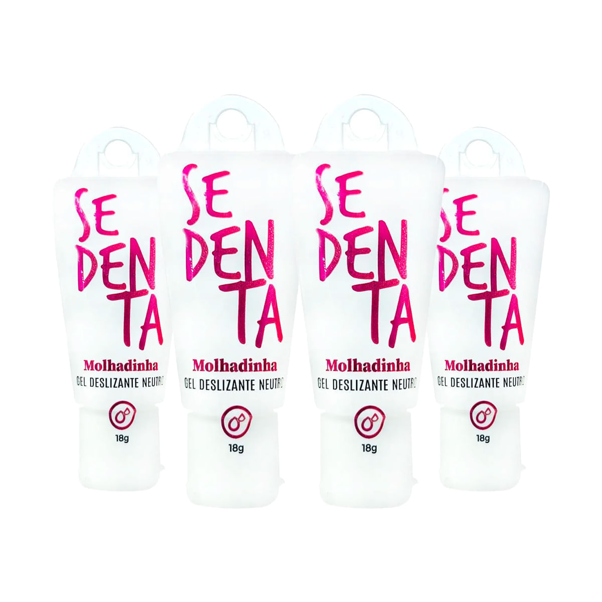 Kit com 4 Sedenta Molhadinha Gel Deslizante Neutro
