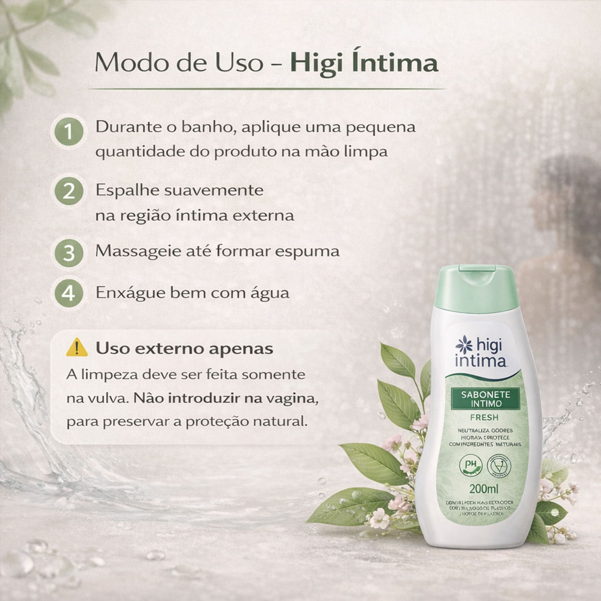 Higi Íntima Sabonete Líquido Íntimo Fresh 200ml Daxx