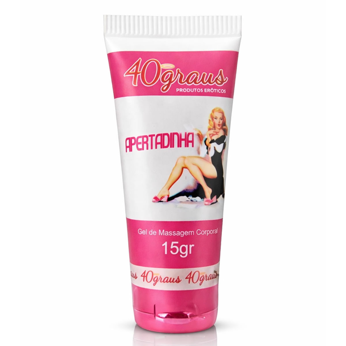 Apertadinha de Morango Gel Adstringente para Massagem Corporal 15g 40 Graus Apertadinha de Morango Gel Adstringente para Massagem Corporal 15g 40 Graus