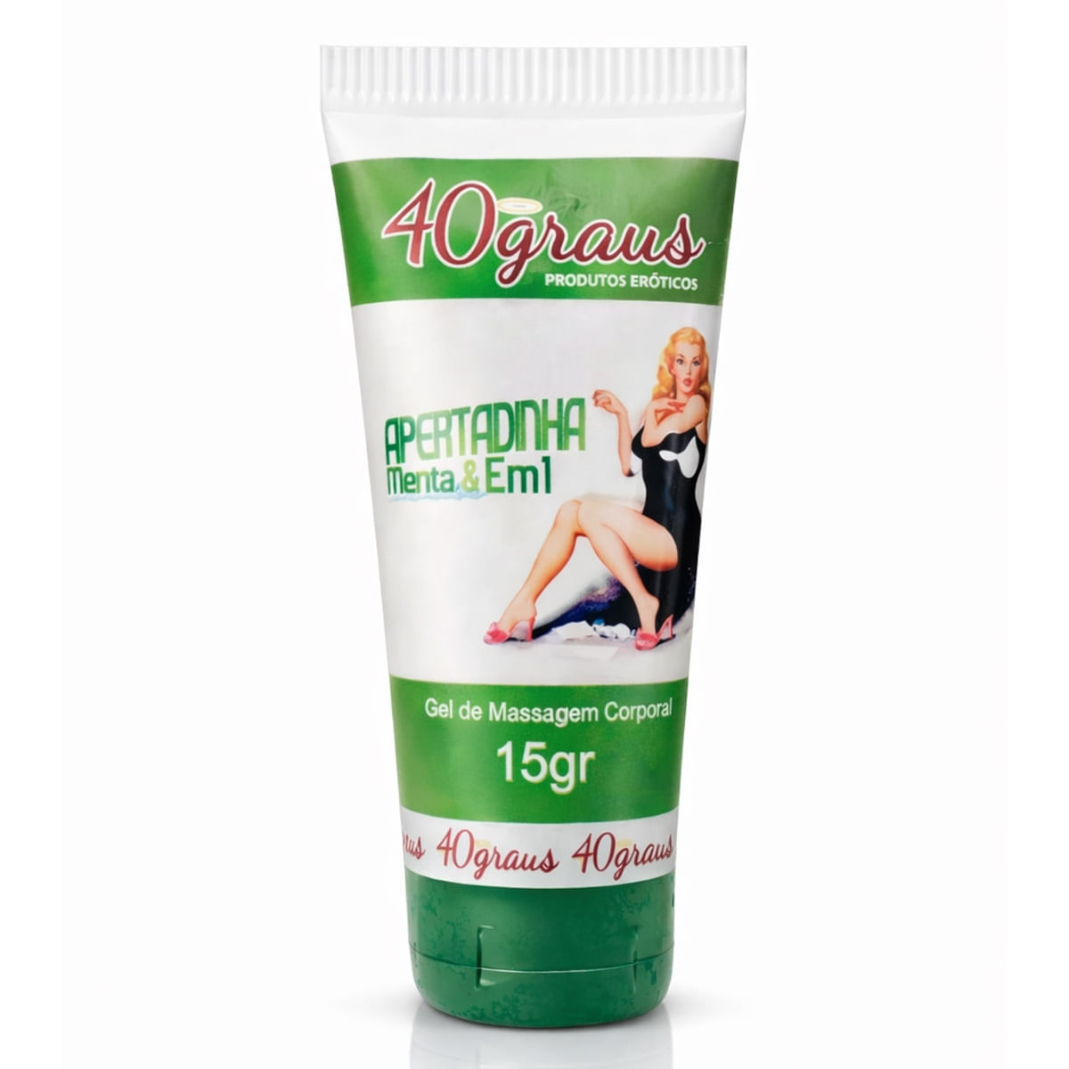 Apertadinha de Menta Gel Adstringente para Massagem Corporal 15g 40 Graus Apertadinha de Menta Gel Adstringente para Massagem Corporal 15g 40 Graus