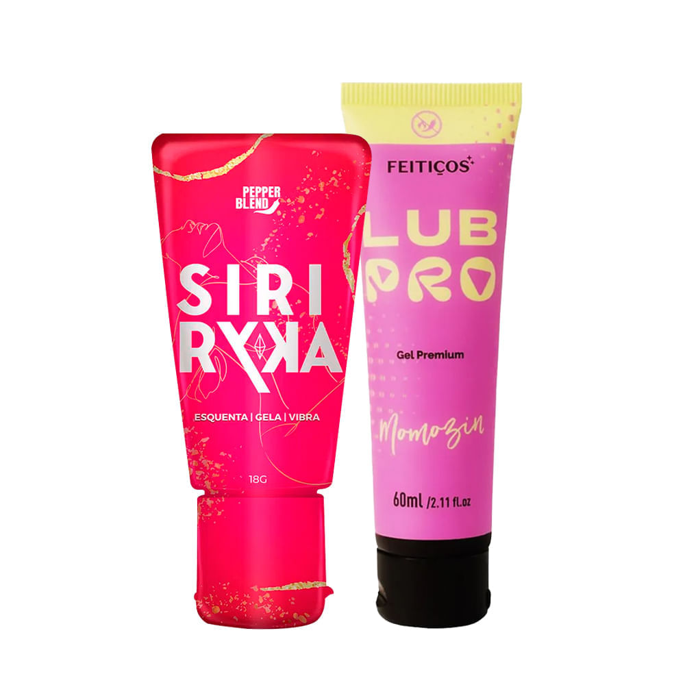 Duplinha com Siri Ryka Excitante e LubPro Momozin Lubrificante