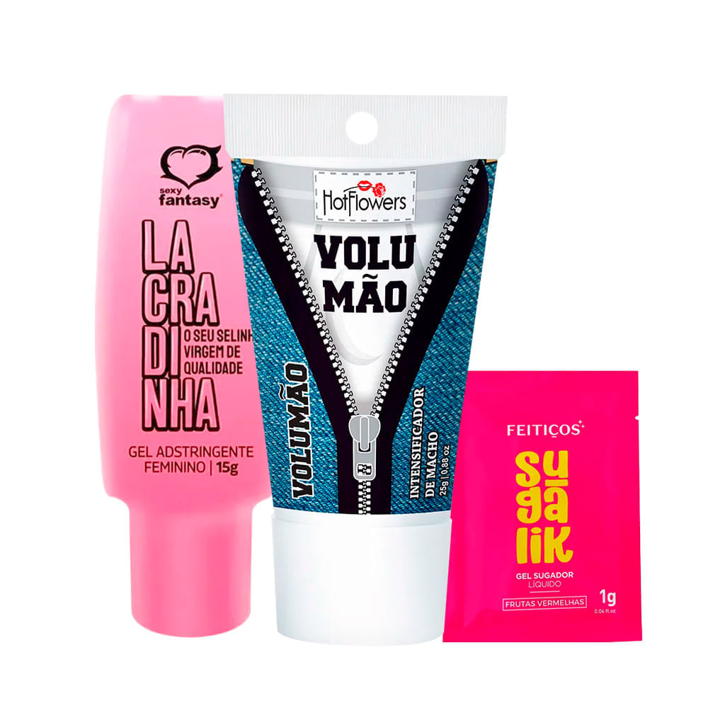 Kit com Volumão Sachê Sugalik e Lacradinha