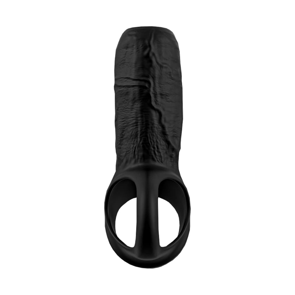 Penis Vibrating Sleeve Meia Capa com Anel Peniano e 9 Modos de Vibração via Aplicativo Vip Mix
