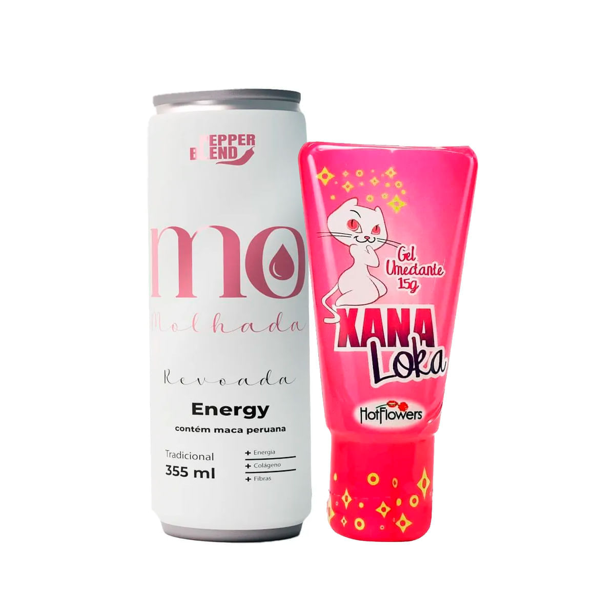 Duplinha com Energético Estimulante Revoada e Xana Loka Excitante Feminino