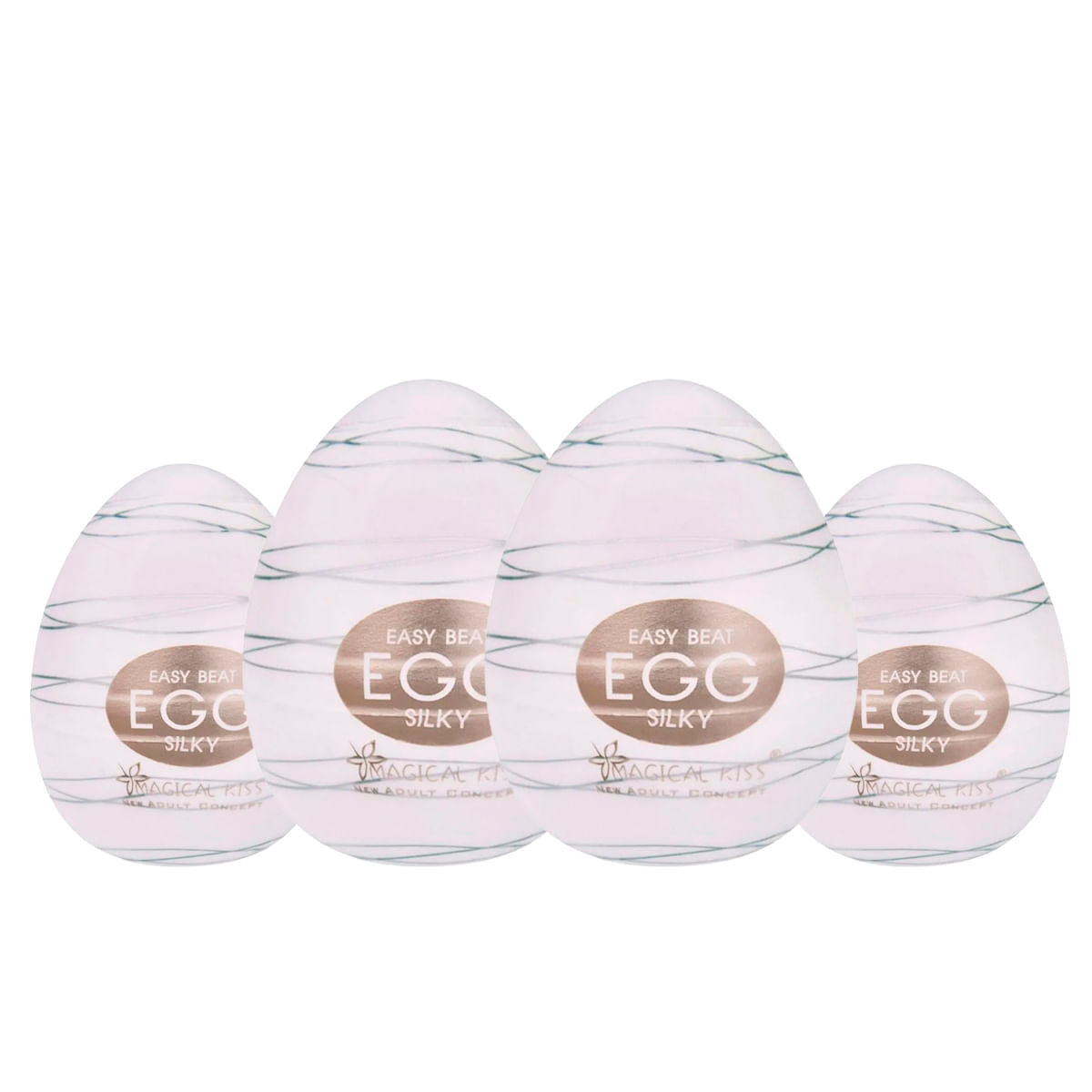 Kit com 4 Egg Silky Masturbador Masculino