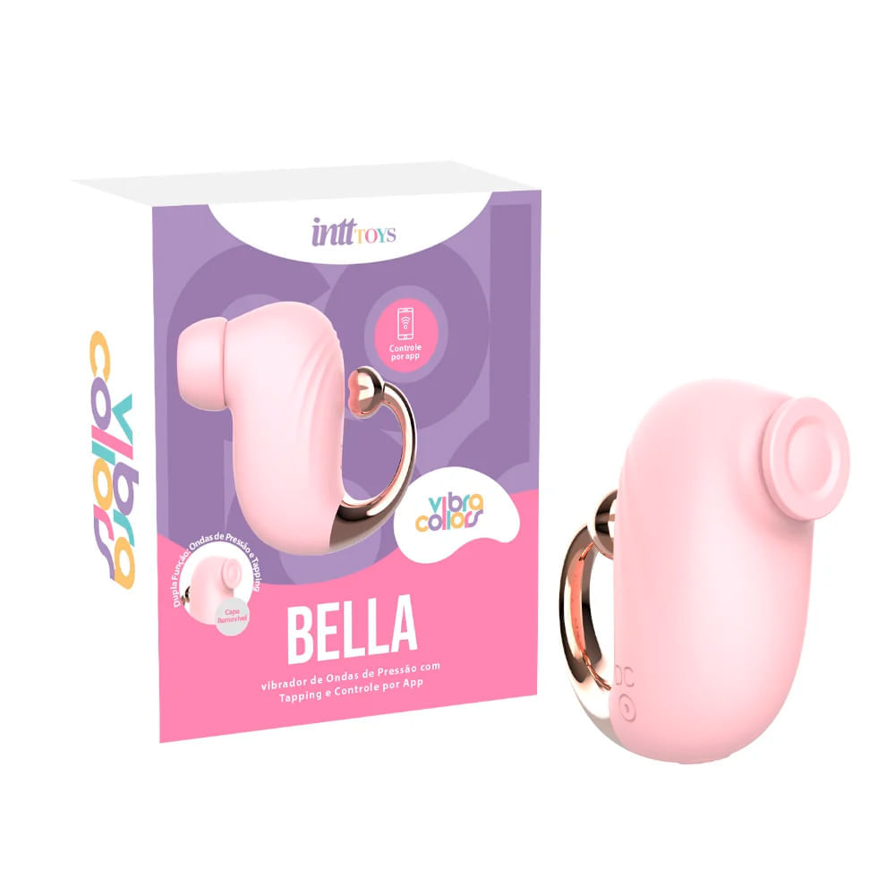 Bella Vibro Collors Vibrador com 9 Modos de Ondas de Pressão via Aplicativo Intt