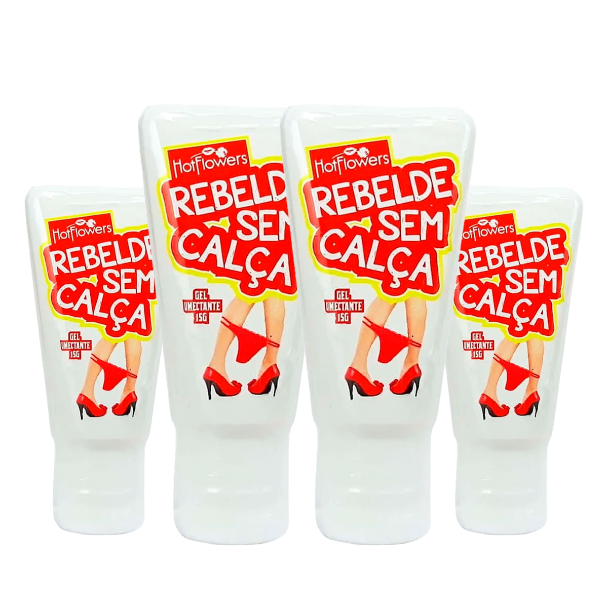 Kit com 4 Rebelde Sem Calça Dessensibilizante Anal