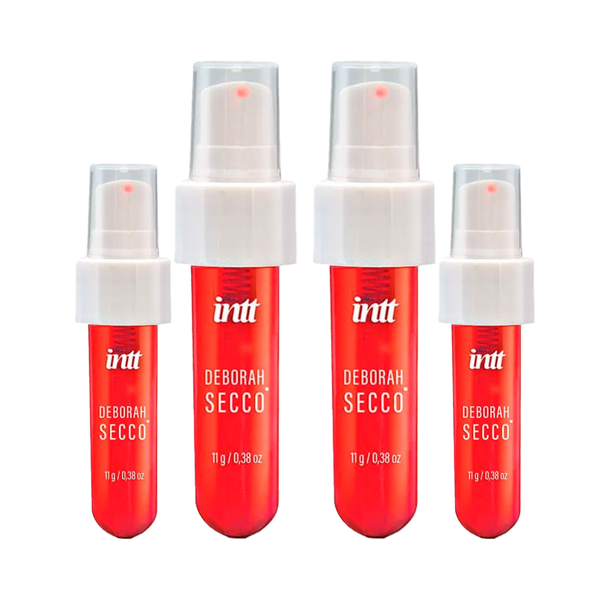Kit com 4 Calda Beijável Picante 11g Linha Deborah Secco