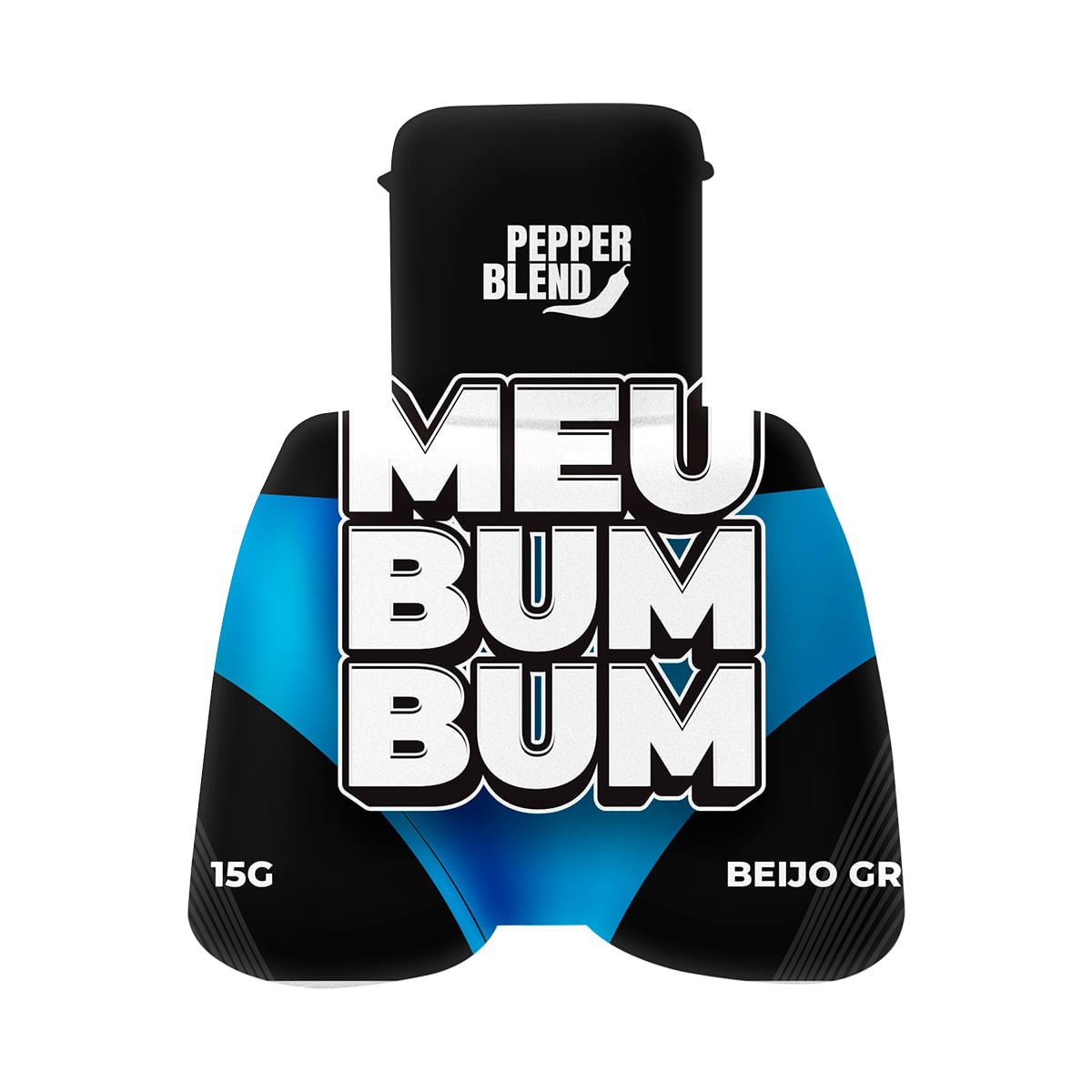 Meu Bum Bum Body Gel Beijo Grego Sabor Uva 15g Pepper Blend