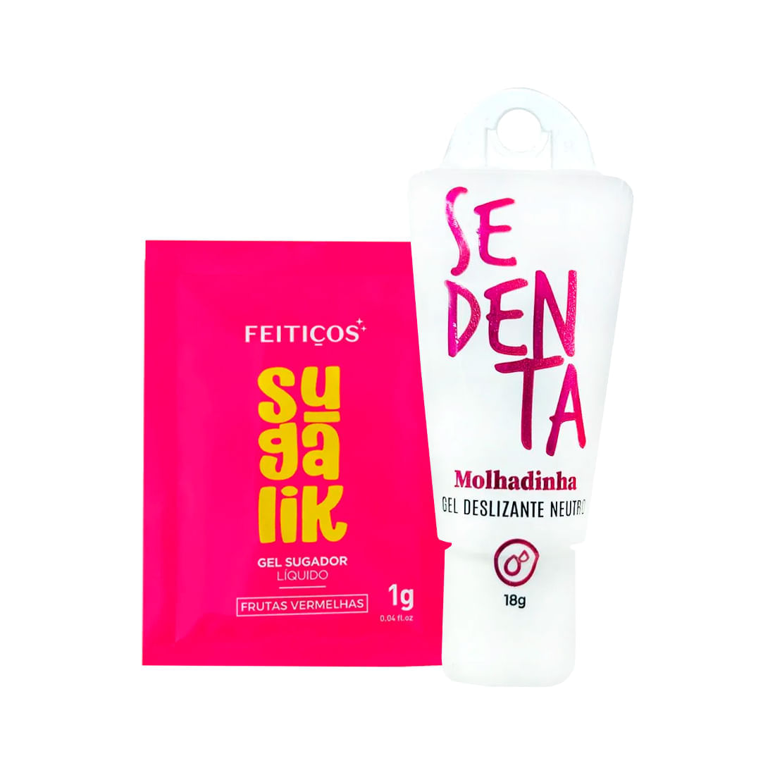 Duplinha com Sedenta Molhadinha Deslizante e Sachê Sugalik Sugador Líquido