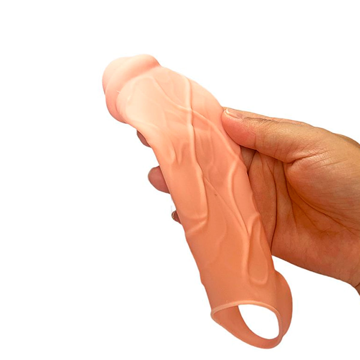 Capa Peniana com Anel de Silicone 18x4cm Sexy Import