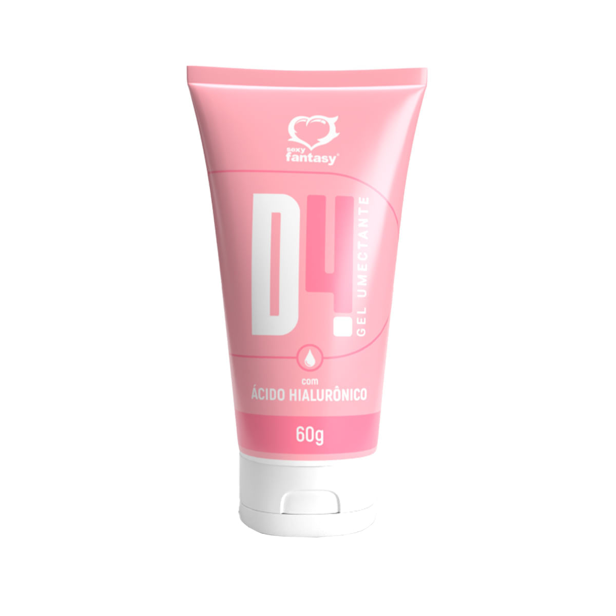 D4 Gel Umectante Lubrificante Ácido Hialurônico 60g Sexy Fantasy D4 Gel Umectante Lubrificante Ácido Hialurônico 60g Sexy Fantasy