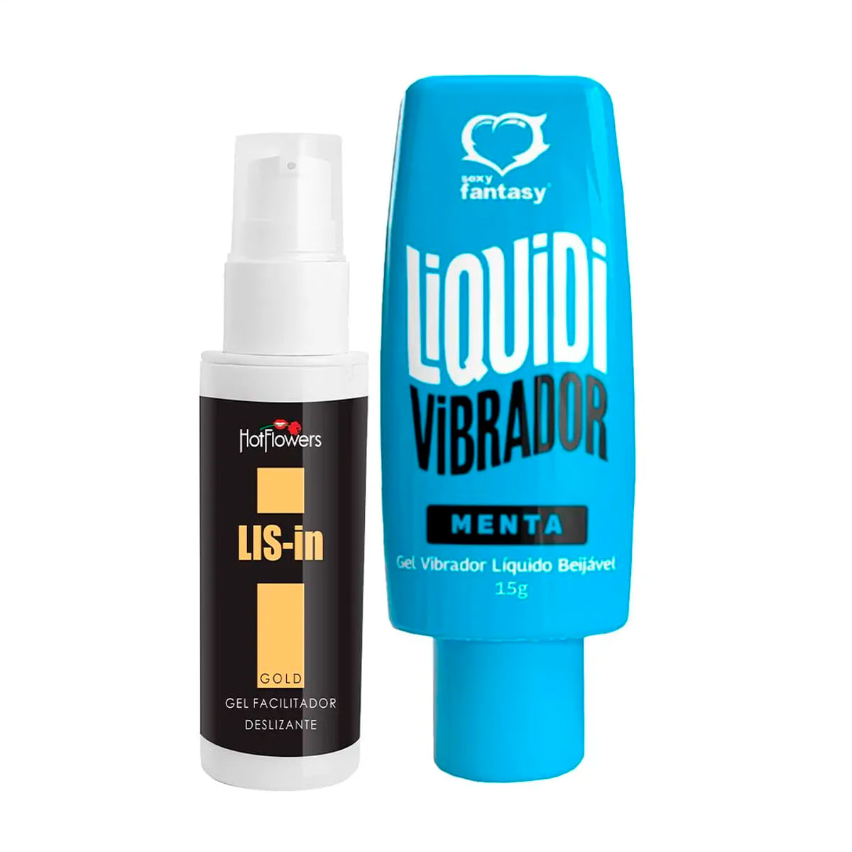 Duplinha com Dessensibilizante Anal LIS-In e Vibrador Líquido Liquidi