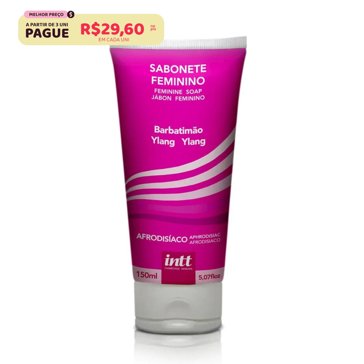 Sabonete Feminino Líquido e Sensual Afrodisíaco 150ml Intt