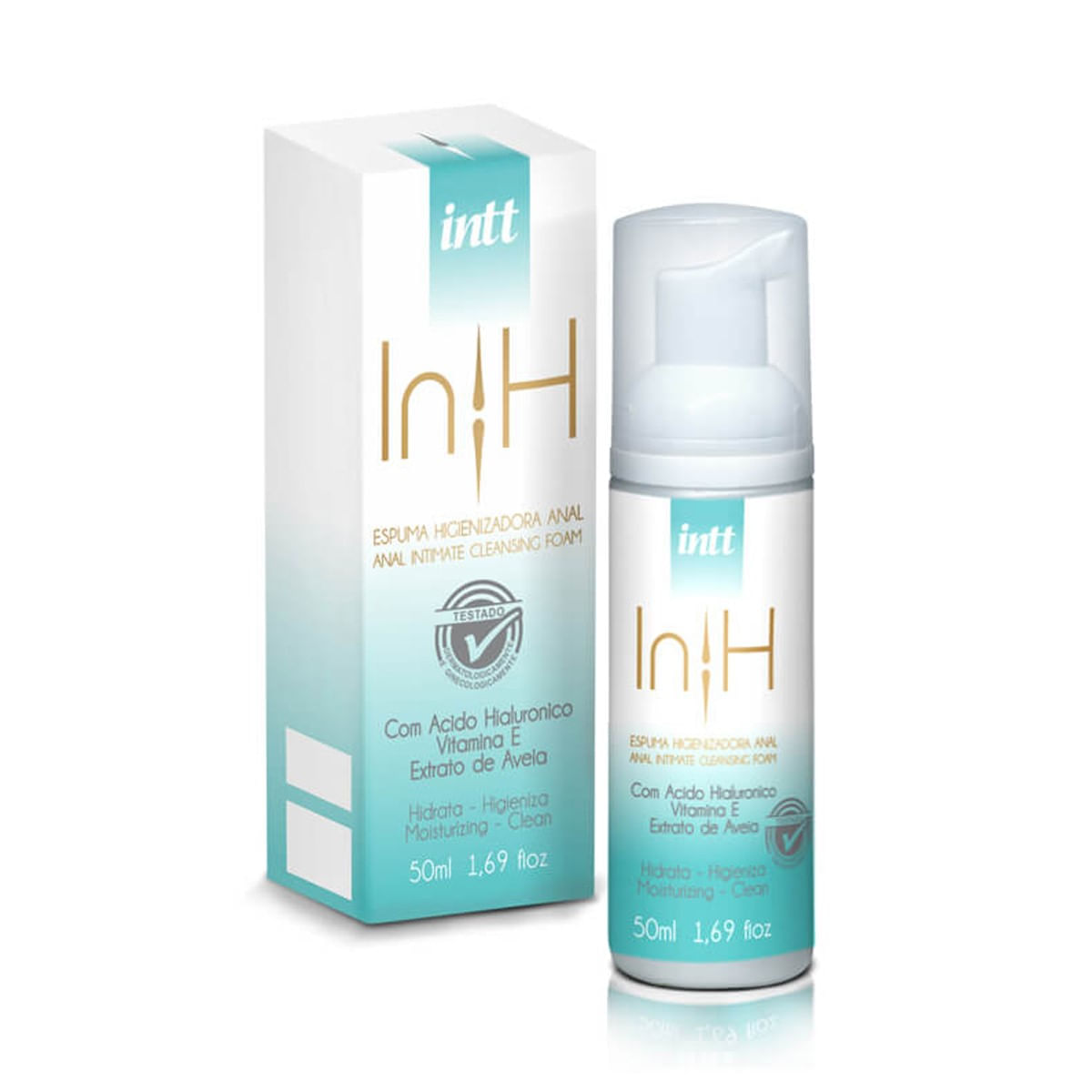 In-H Espuma Higienizadora e Hidratante Anal 50ml Intt