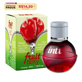 Fruit Sexy Gel Beijável Sabor Maçã do Amor 40ml Intt