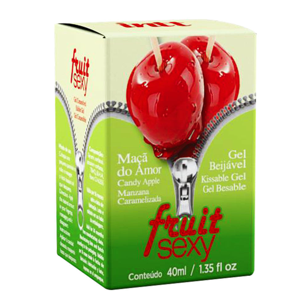 Fruit Sexy Gel Beijável Sabor Maçã do Amor 40ml Intt