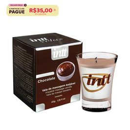 Vela para Massagem Beijável Chocolate 40g Intt