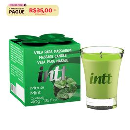 Vela para Massagem Beijável Menta 40g Intt