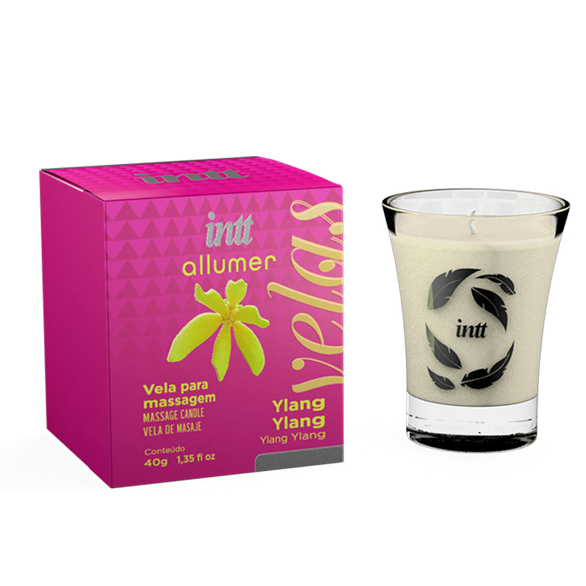 Allumer Vela para Massagem Aromática 40g Intt