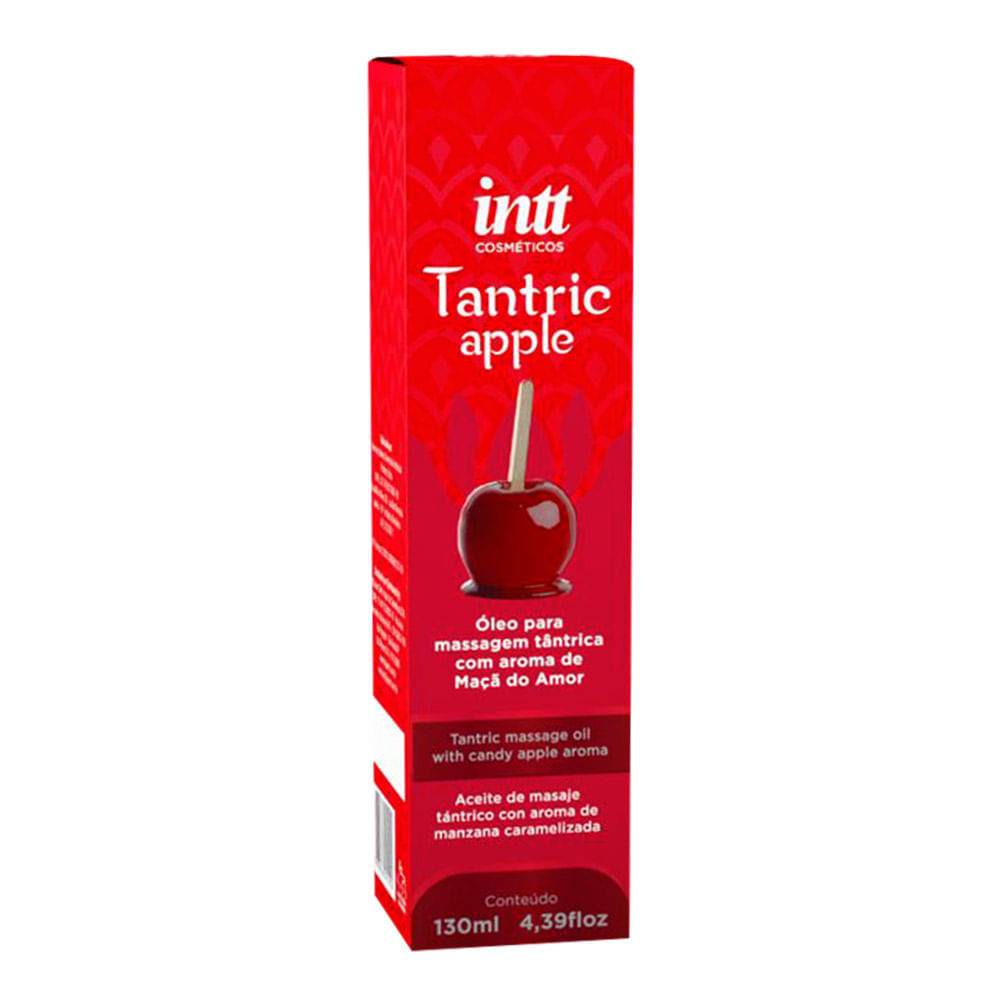 Tantric Apple Óleo para Massagem Tântrica Aroma Maçã do Amor 130ml Intt