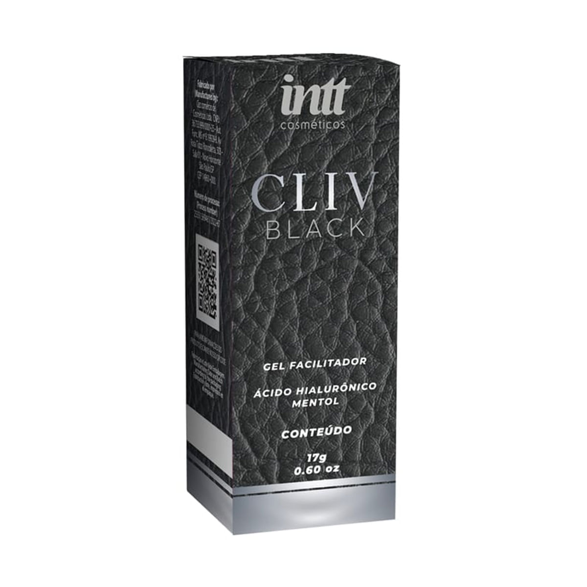 Cliv Black Gel Facilitador Anal com Ácido Hialurônico e Mentol 17g Intt