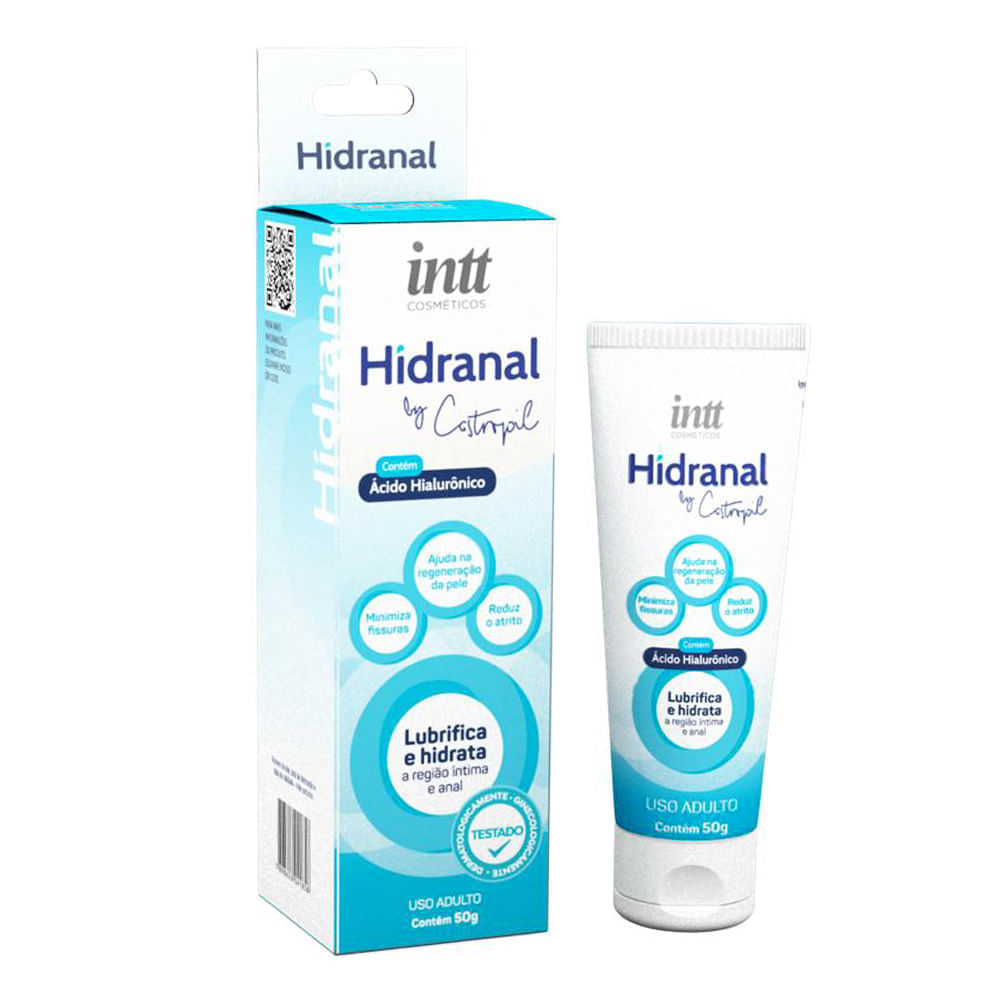 Hidranal Lubrificante Hidratante Anal com Ácido Hialurônico 50g By Castropil Intt
