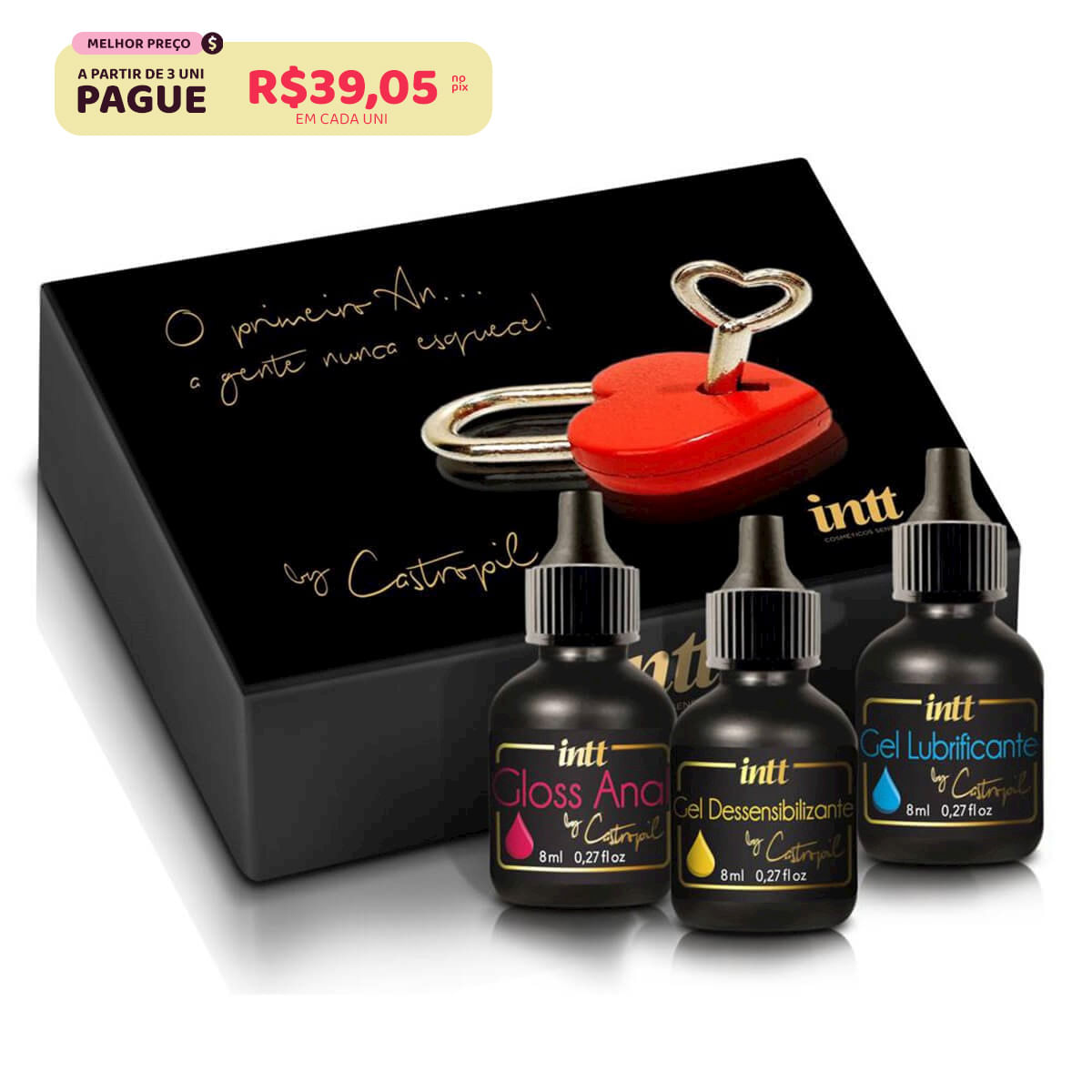 Kit Meu Primeiro Anal Sabor Blueberry 8ml By Castropil Intt