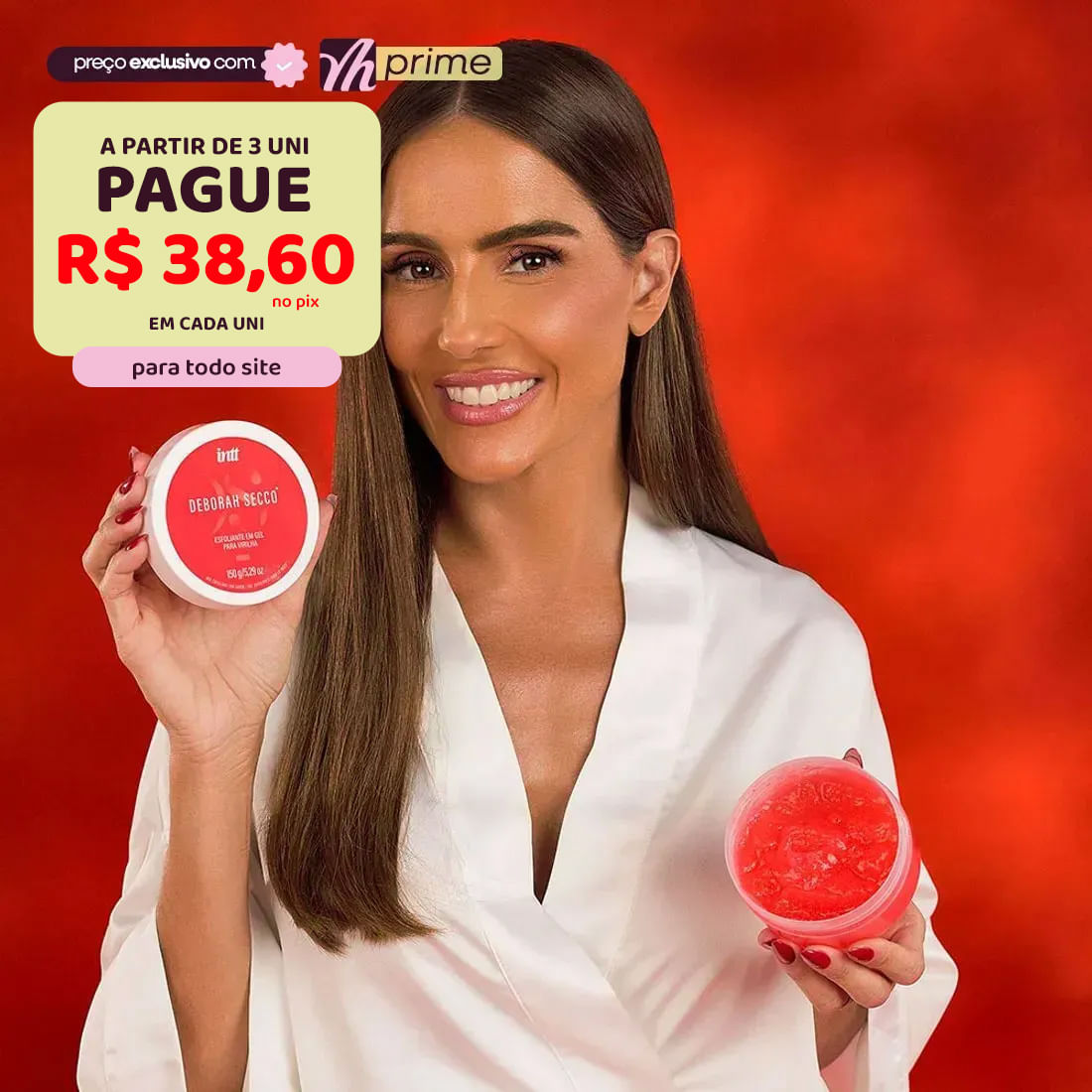 Esfoliante Íntimo com Óleo de Amêndoas e D-Pantenol 150ml Coleção Deborah Secco e Intt