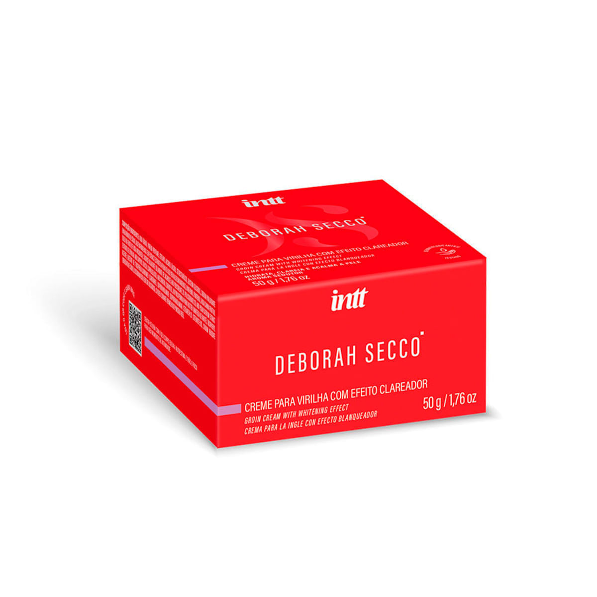 Creme Clareador Íntimo com Aloe Vera e Óleo de Rosa Mosqueta 50g Linha Deborah Secco Intt