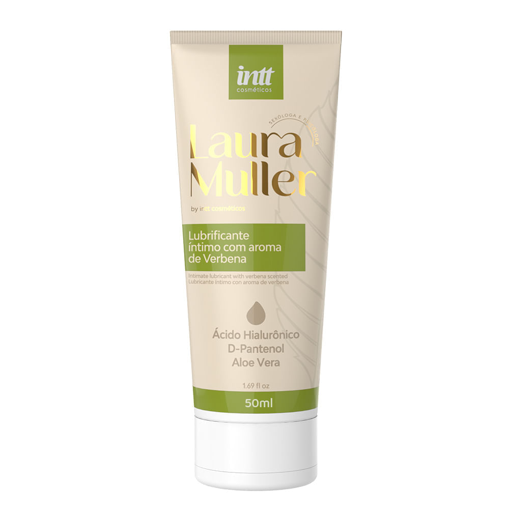 Lubrificante Íntimo com Ácido Hialuronico e Aroma Linha Laura Muller 50ml Intt