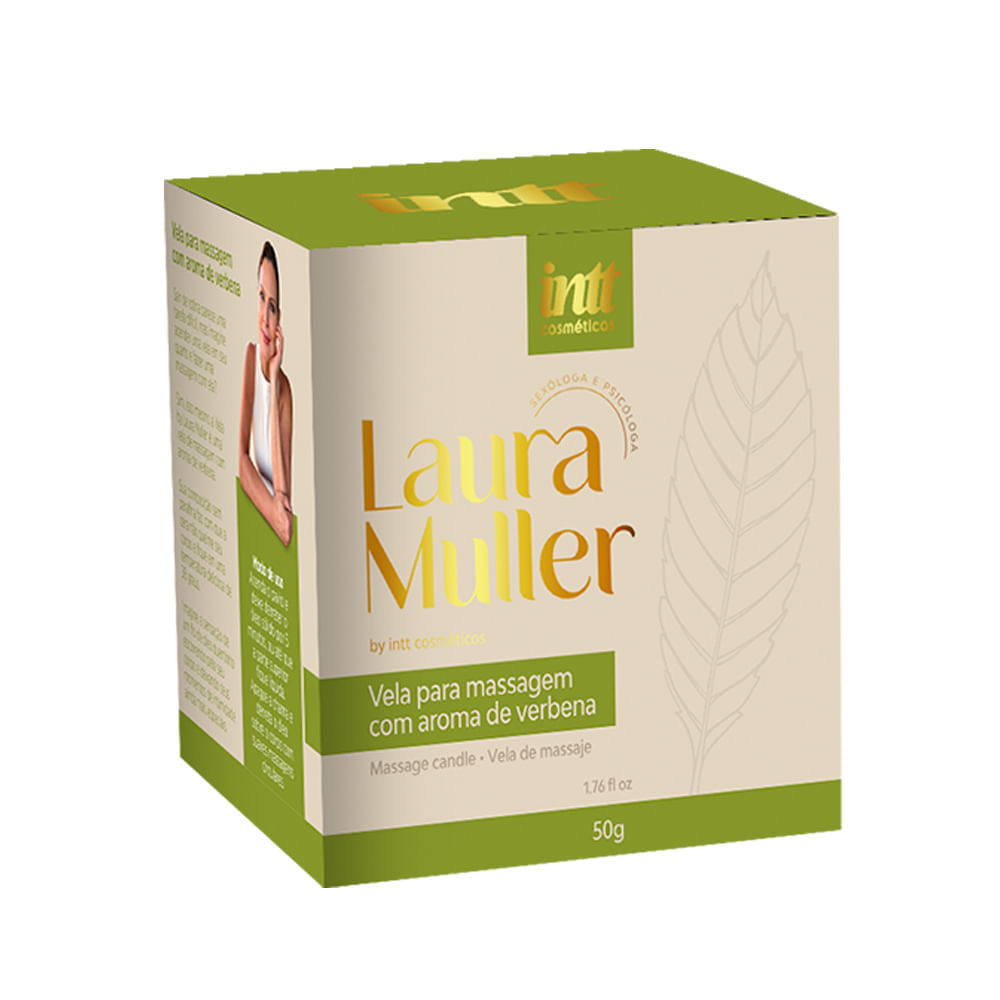 Vela de Massagem com Óleos Essenciais Linha Laura Muller 50g Intt