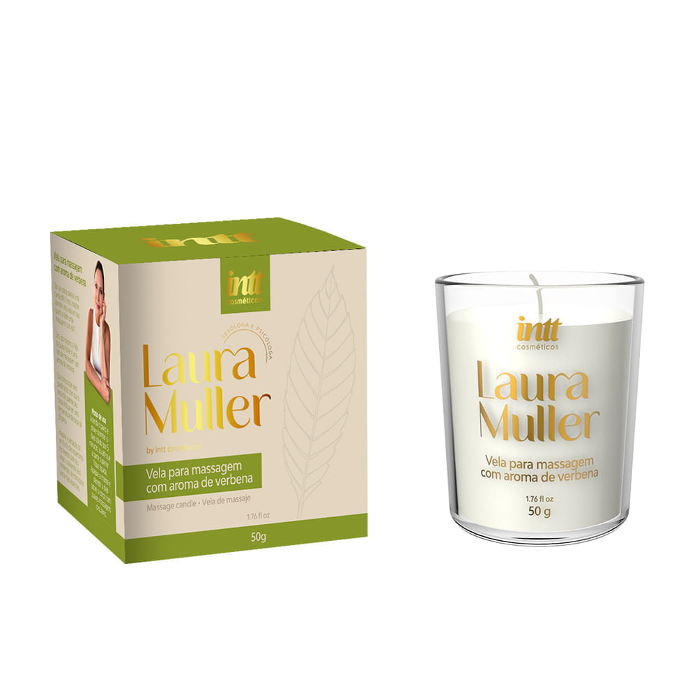 Vela de Massagem com Óleos Essenciais Linha Laura Muller 50g Intt