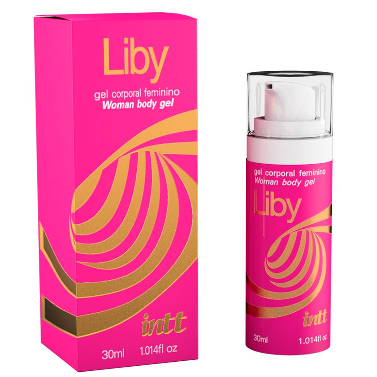 Liby Gel Corporal Excitante Feminino Sabor Maçã Verde 30ml Intt
