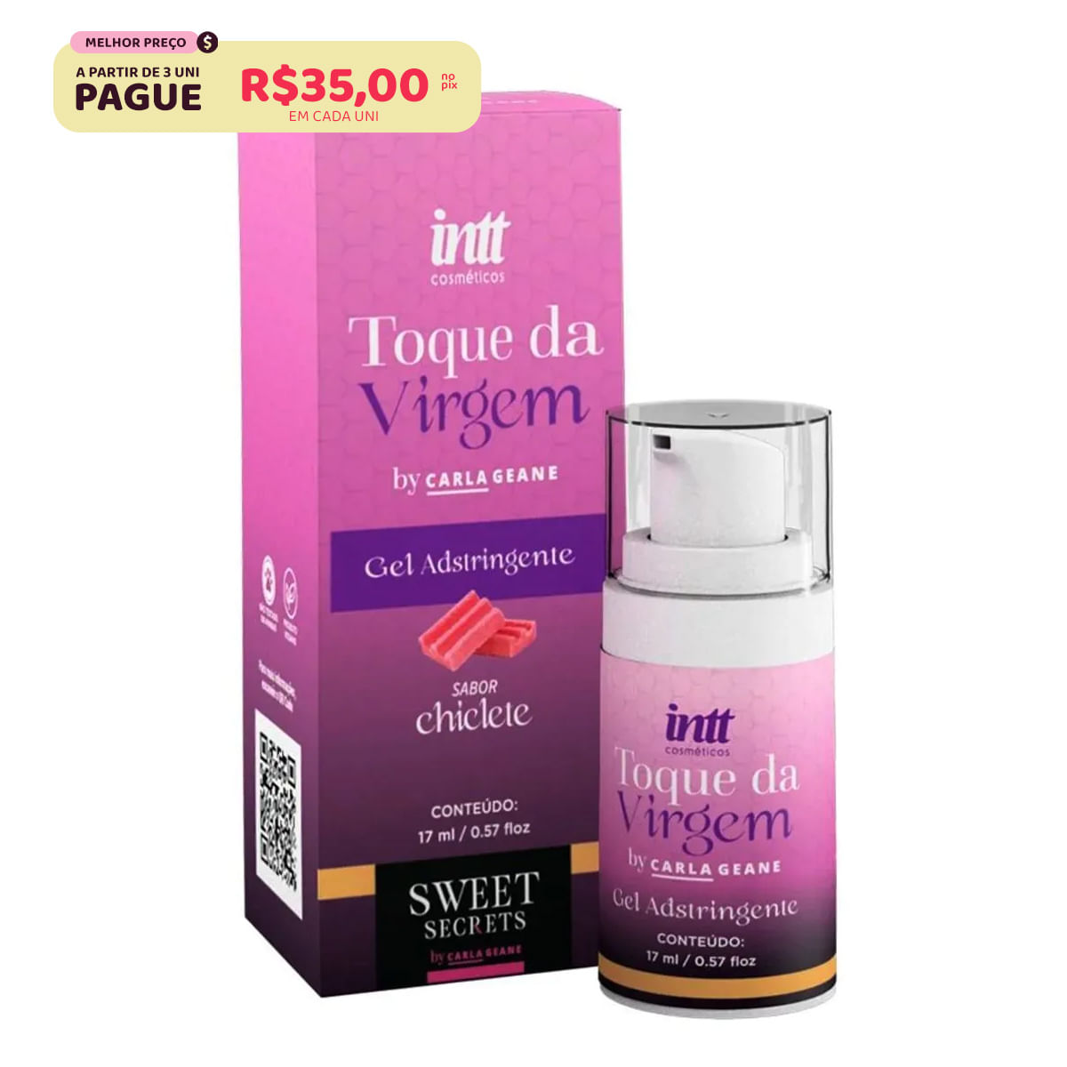 Sweet Secrets Toque da Virgem Gel Adstringente 17ml By Carla Geane Intt Wellness