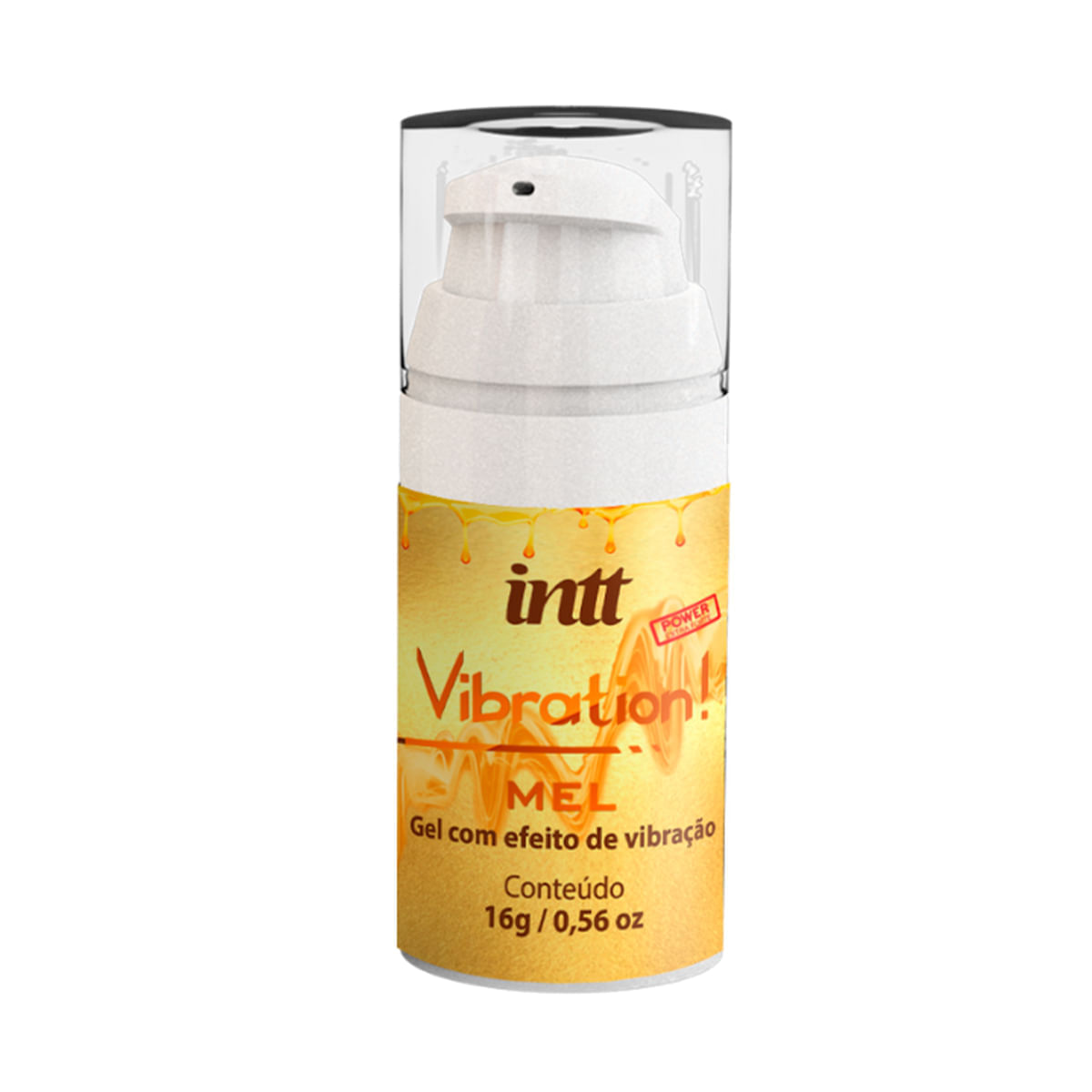 Vibration Gel Excitante que Vibra Power Sabor Mel 17ml Intt