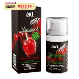 Vibration Gel Excitante que Vibra Sabor Maçã do Amor 17ml Intt