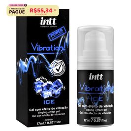 Vibration Gel Excitante que Vibra Power Extra Forte Sabor Ice 17ml Intt
