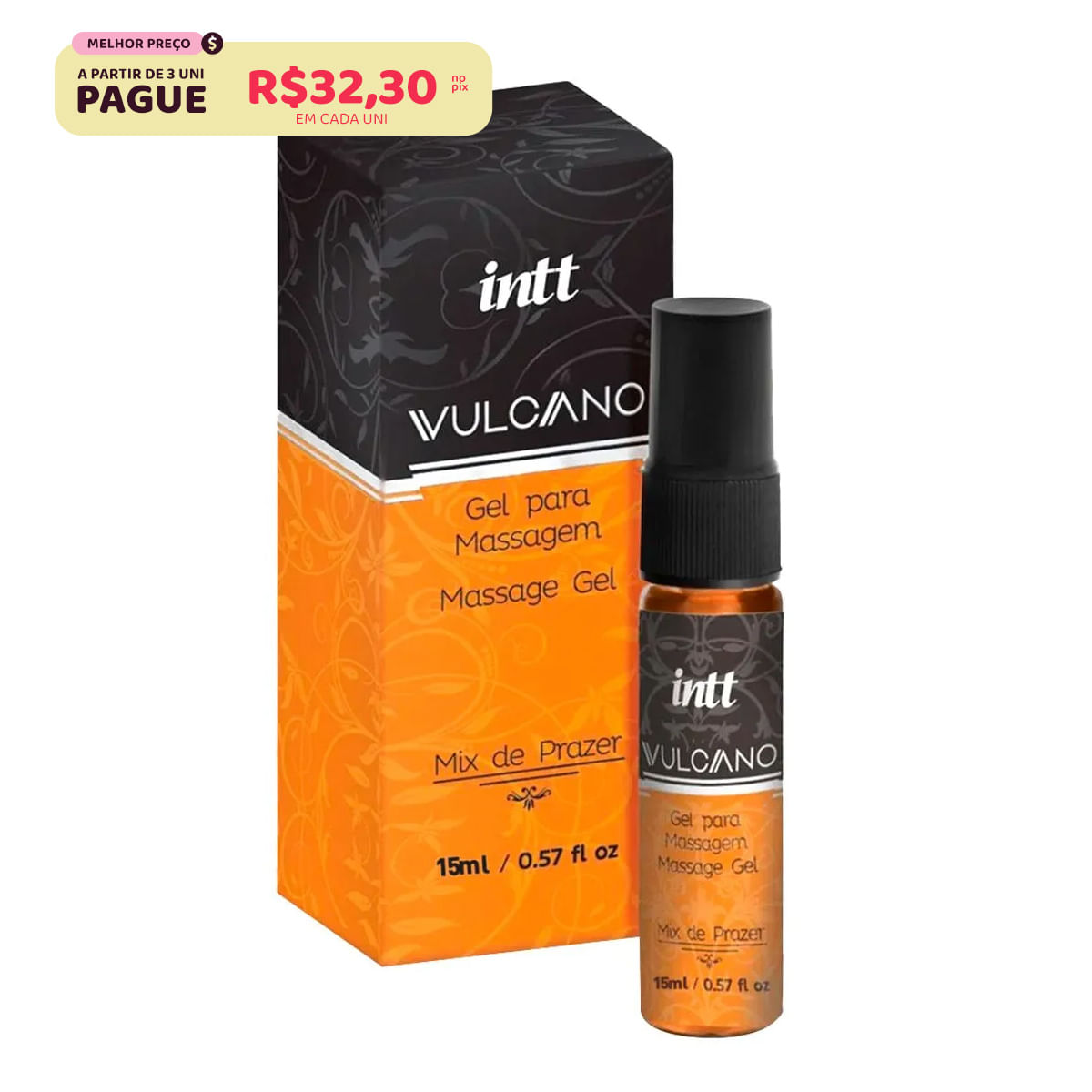 Vulcano Mix de Prazer Excitante Unissex Extra Forte 15ml Intt