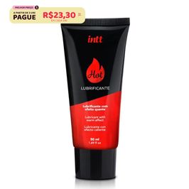 Lubrificante Hot a Base de Água Sabor Morango 50ml Intt
